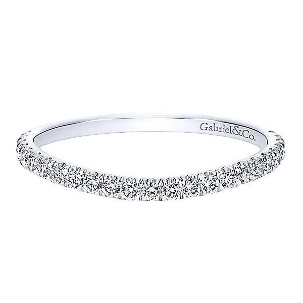 Split Prong Contoured Diamond Band .29 Cttw 14k Gold 207B