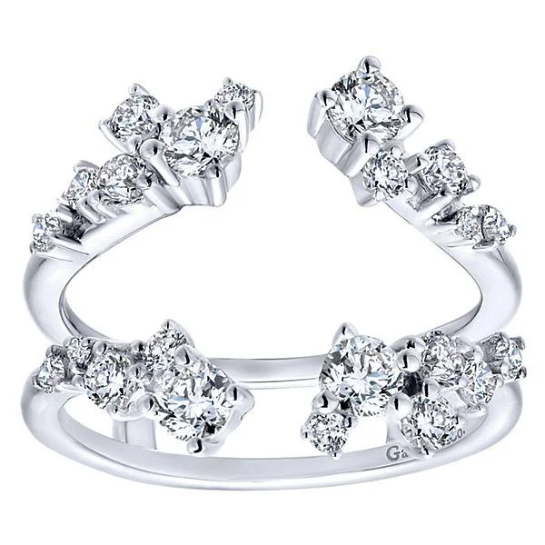 Prong Set Asymmetrical Constellation Diamond Wedding Band