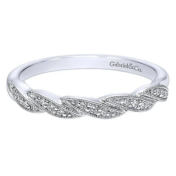 Braided Design Ornate Diamond Band.05 Cttw 14k Gold 205B