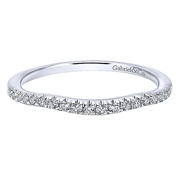 Split Prong Contoured Diamond Band .14 Cttw 14K Gold  202B