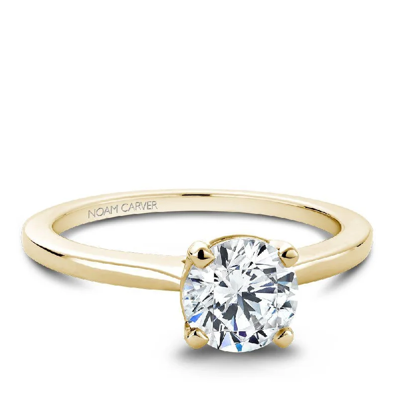 Polished Traditional Engagement Ring 14K Yellow Gold 897A