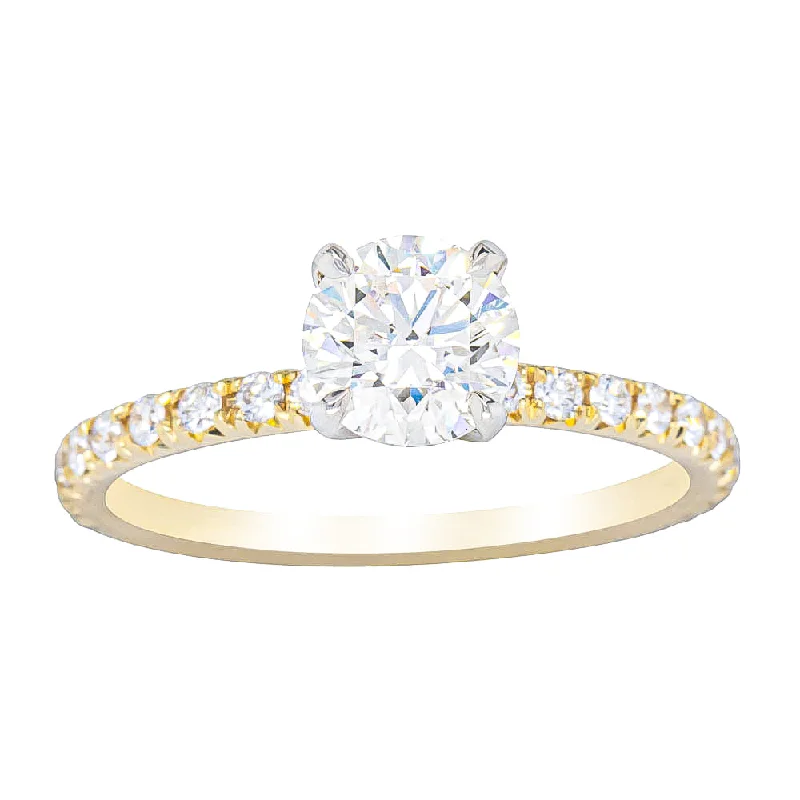 18ct Yellow Gold 1.01ct Diamond Comet Ring