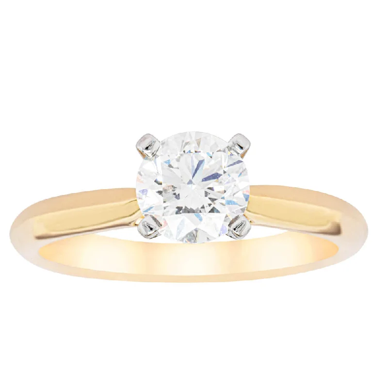 18ct Yellow Gold 1.01ct Diamond Venetian Ring