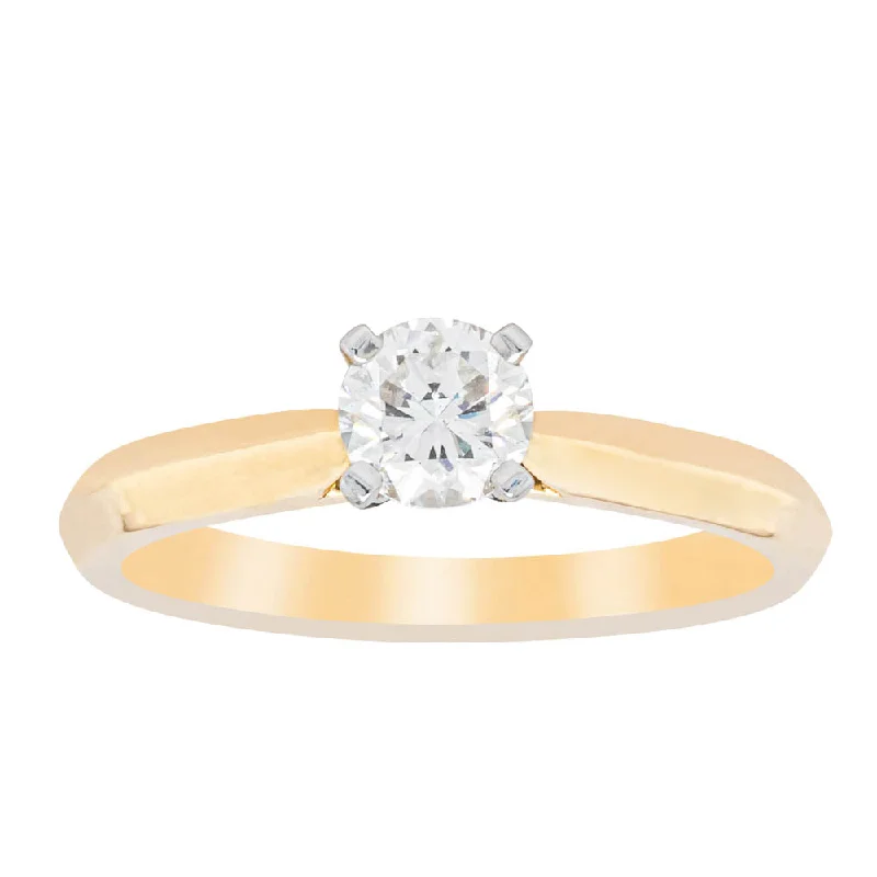 18ct Yellow Gold .50ct Diamond Venetian Ring