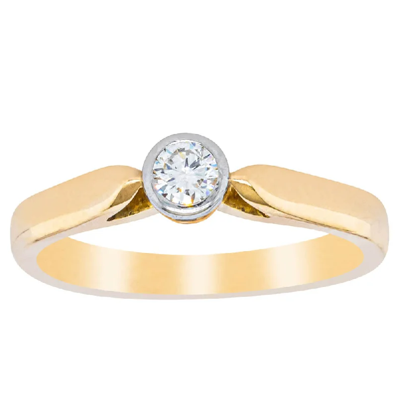 Deja Vu 18ct Yellow Gold .43ct Diamond Ring