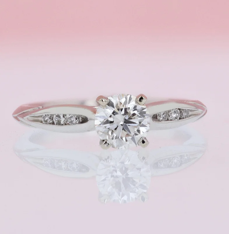 Hannah - Petite Channel Set Round Diamond Ring 7/8 Cttw