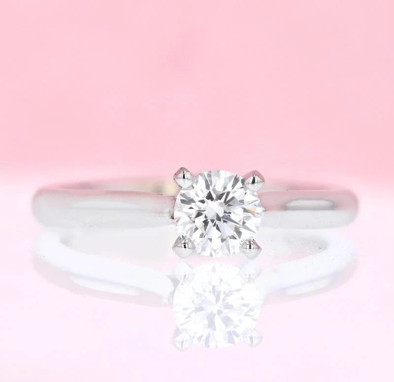 Loren - Round Solitaire Diamond Engagement Ring 5/8 Ct