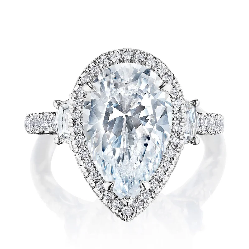 Pear 3-Stone Engagement Ring