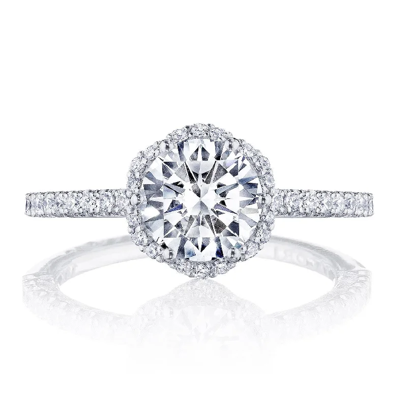 Round Bloom Engagement Ring