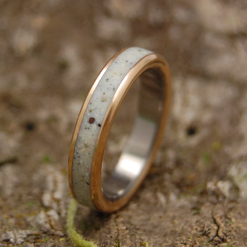 Beach Sand & Copper | Beach Sand, Copper & Titanium Wedding Ring