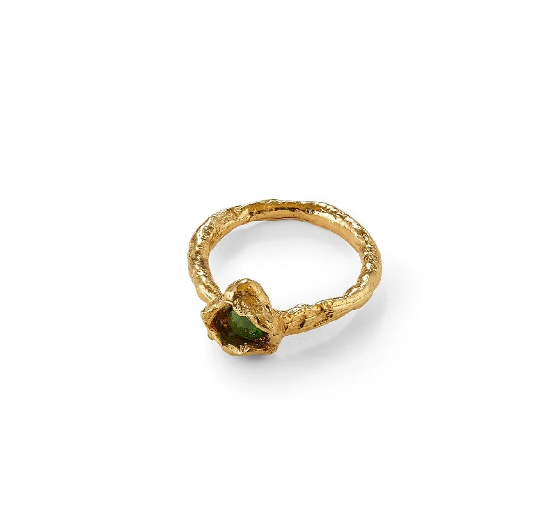 Thalia 9K Gold Ring w. Tsavorite