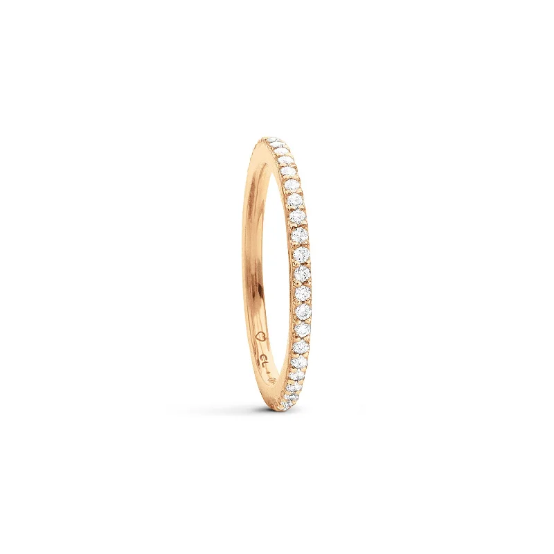 Love Bands 18K Gold Ring w. Diamonds