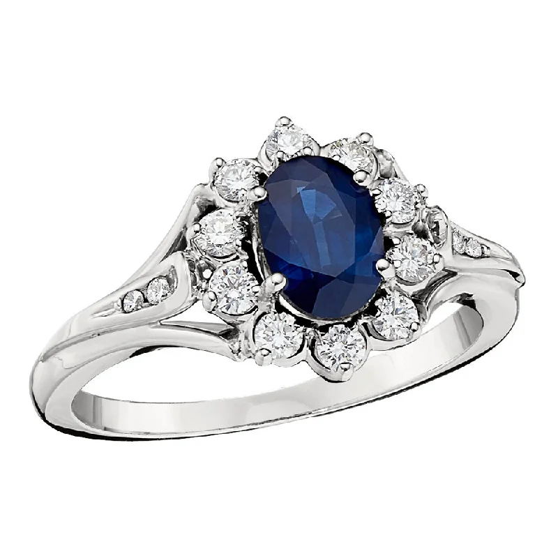 Jabel Sapphire and Diamond Ring