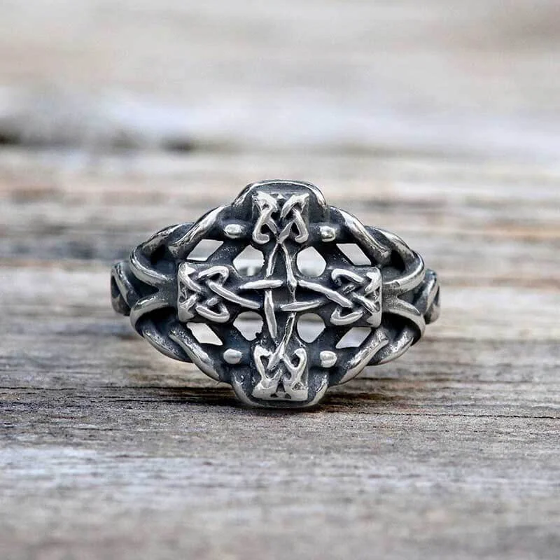 Viking Celtic Knot Stainless Steel Ring