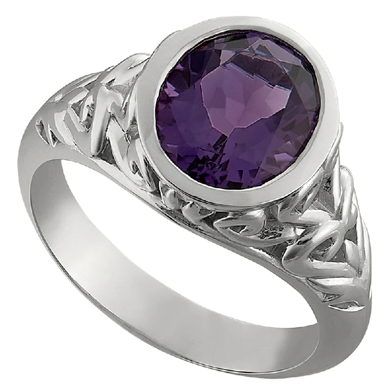 Filigree Amethyst Ring - Large