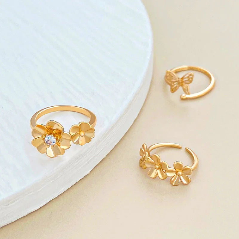 Wholesale Alloy Summer Beach Butterfly Foot Rings