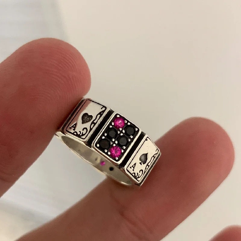 Wholesale Sterling Silver Vintage Playing Card Rings