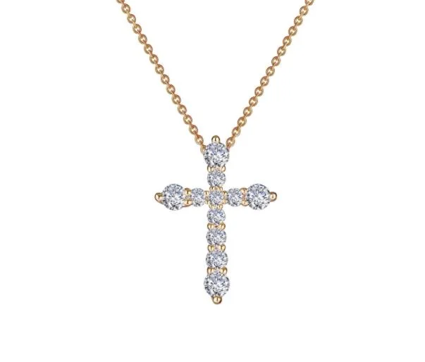 0.67 CTW Cross Pendant Necklace