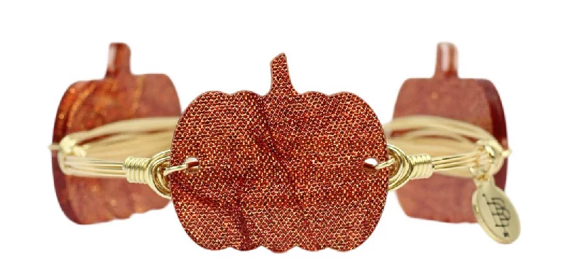 Autumn Spice Pumpkin Bangle Bracelet