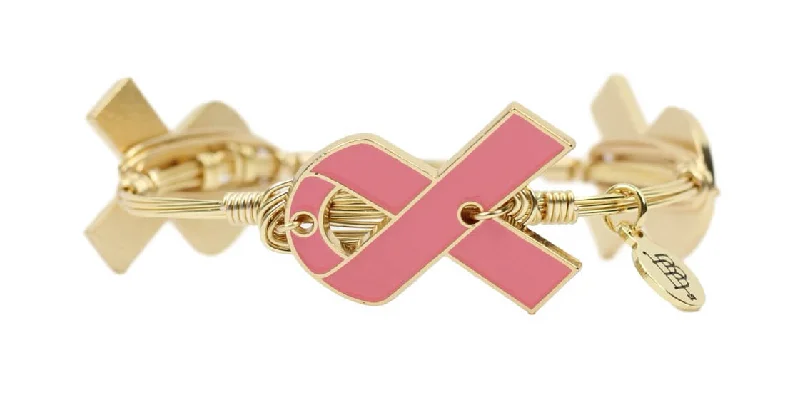 Breast Cancer Awareness Bangle Bracelet