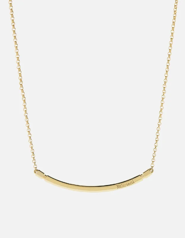 Channel Necklace, Gold Vermeil