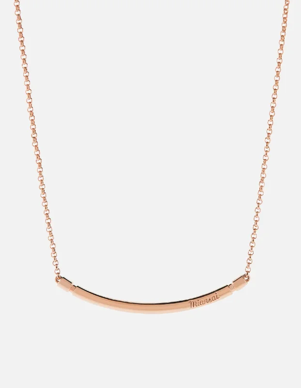 Channel Necklace, Rose Vermeil