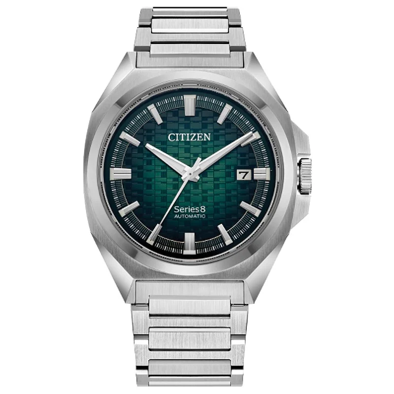 Citizen Series8 831 Mens Watch With Green Dial and Stainless Steel Bracelet (automatic movement)