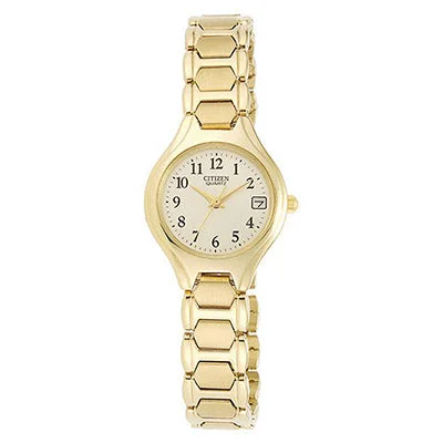 Citizen Womens Watch with Yellow Dial and Yellow Gold Toned Bracelet (quartz movement)