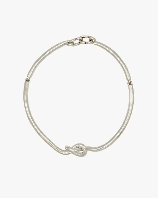 Clare V. Le Knot Silver Collar