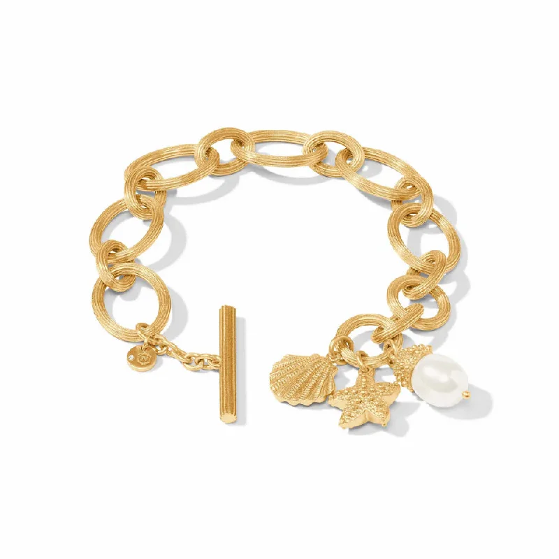 Julie Vos Sanibel Charm Link Bracelet - Pearl