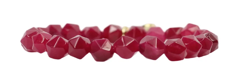 Stacker Stretch Bracelet - Cranberry