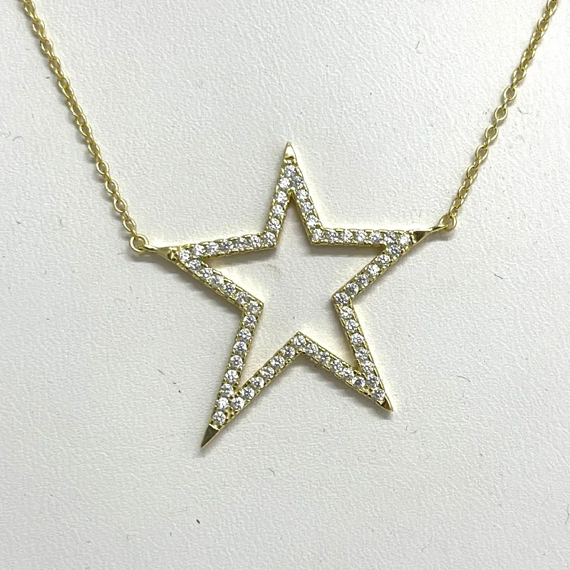 CZ Bright Shining Star Necklace