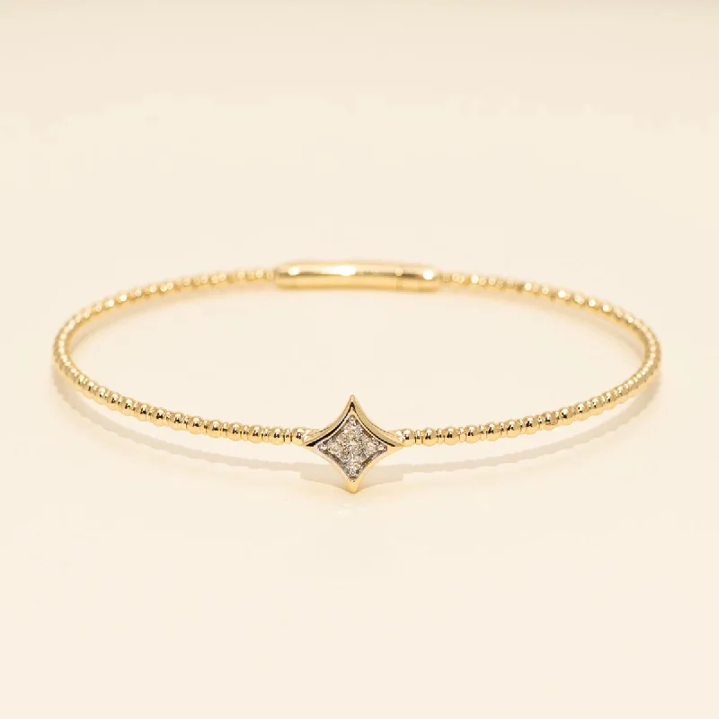 Diamond Flex Bracelet in 14kt Yellow Gold (1/7ct tw)