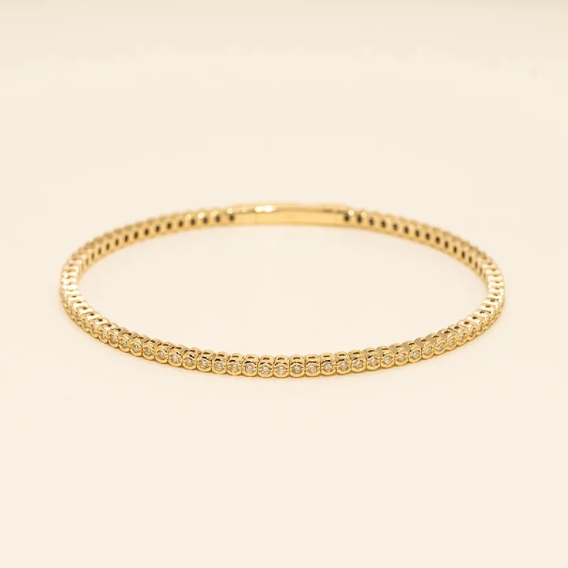 Diamond Flexible Bracelet in 14kt Yellow Gold  (7/8ct tw)