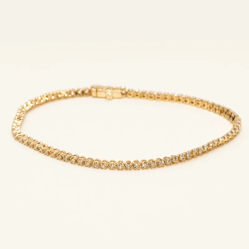 Diamond Tennis Bracelet in 14kt Yellow Gold (1ct tw)