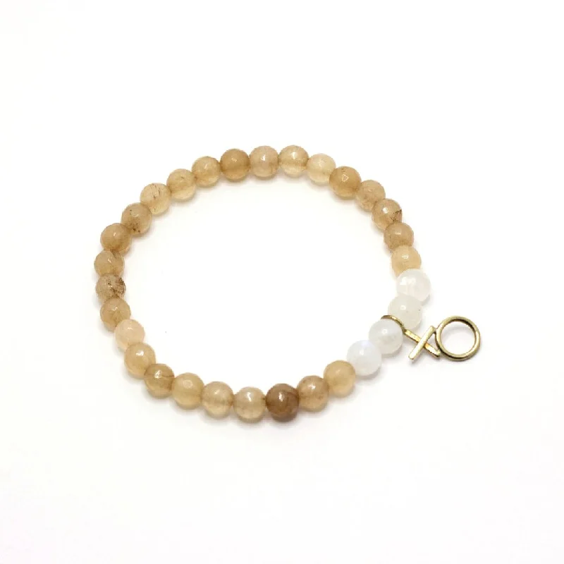 Gemstone XO Stretch Bracelet