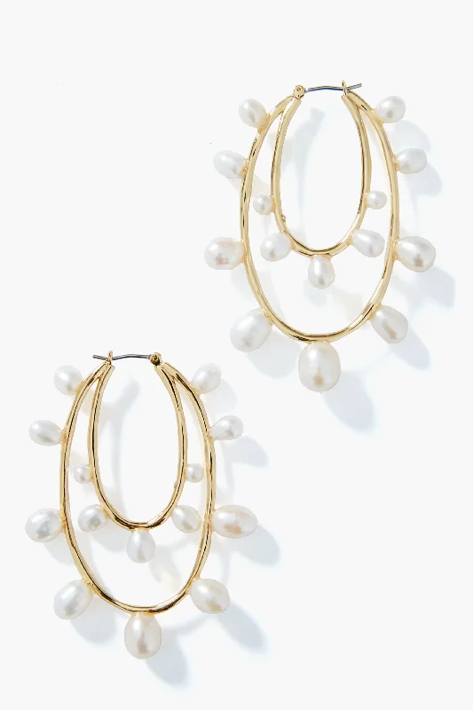 Gold Allegra Lux Hoops