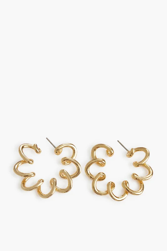 Gold Farrah Hoops