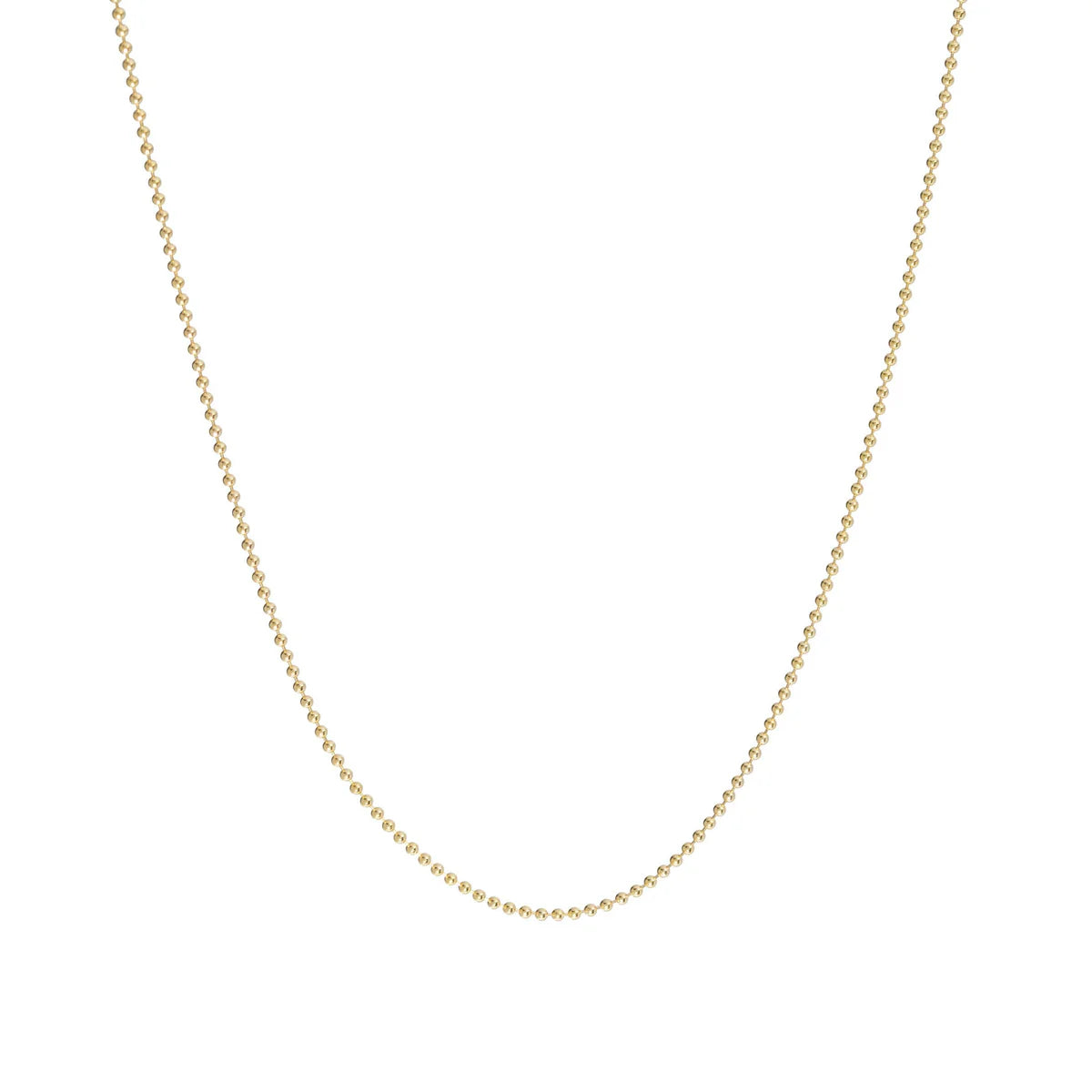 16" Gold Short Bead Chain