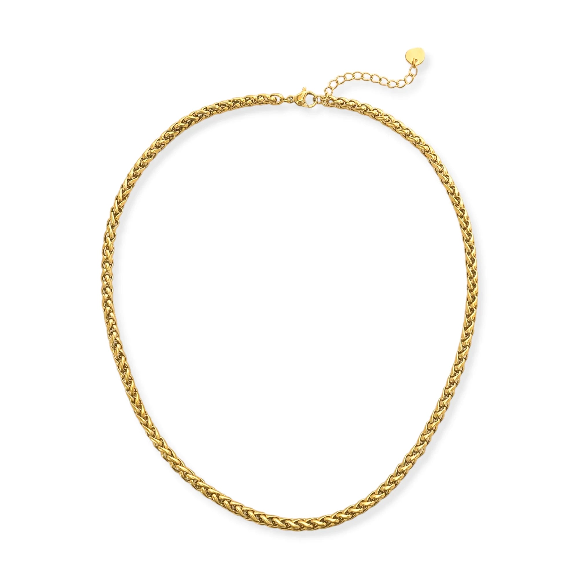 Gold Twisted Chain Necklace