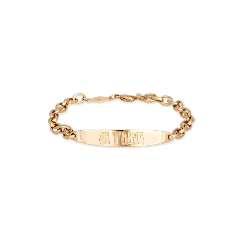 "JE T'AIME" ID BRACELET