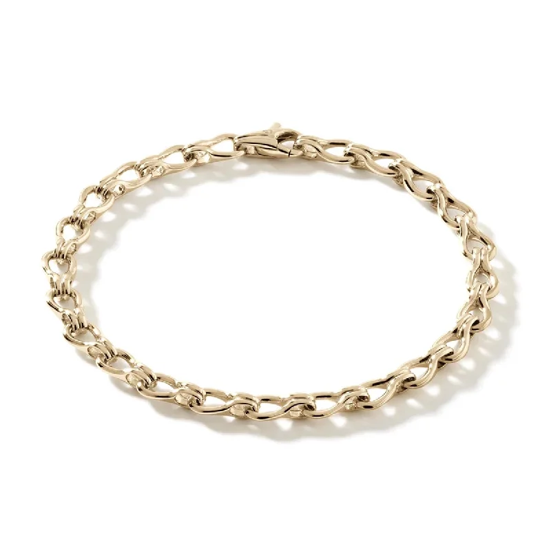 John Hardy Surf Collection Link Bracelet in 14kt Yellow Gold