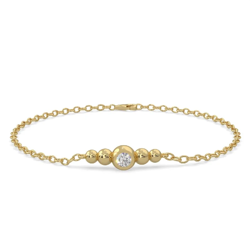 Lands Collection Spirit Diamond Bracelet in Yellow Modern Electrum (1/20ct)