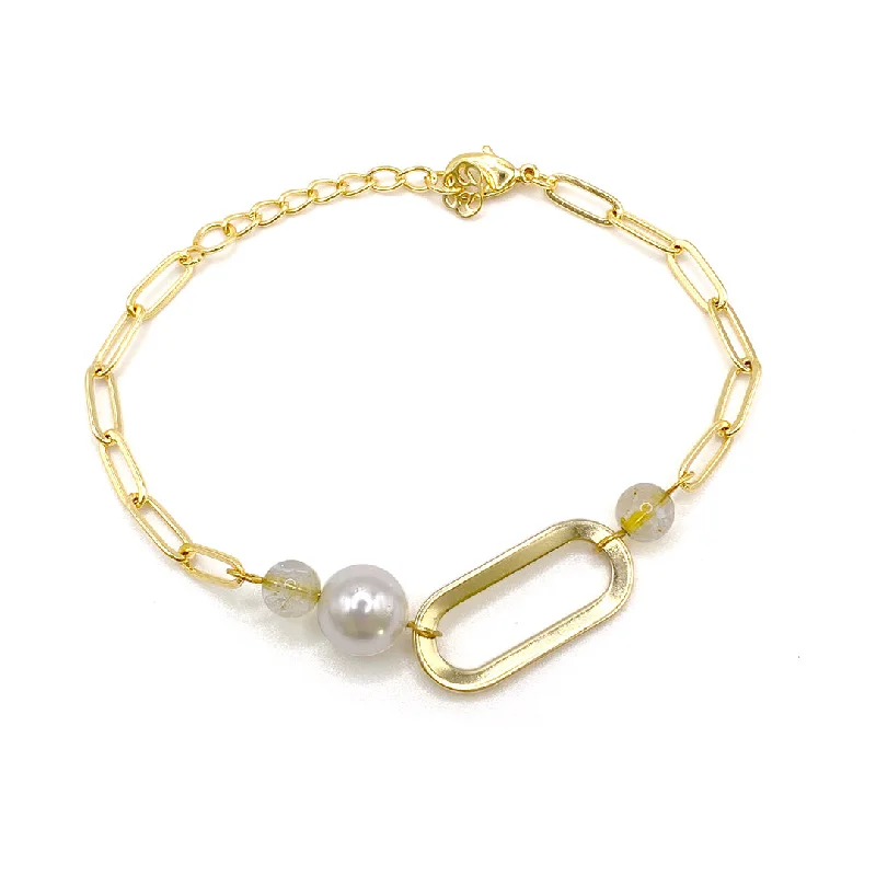 Linked Gemstone Bracelet