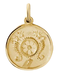 Maritime Pendant, Gold Vermeil