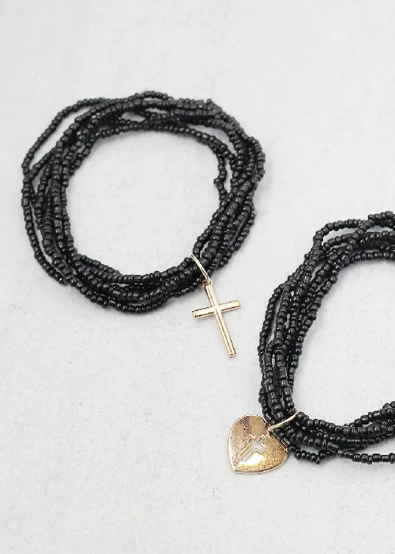 Layered Cross Bracelet