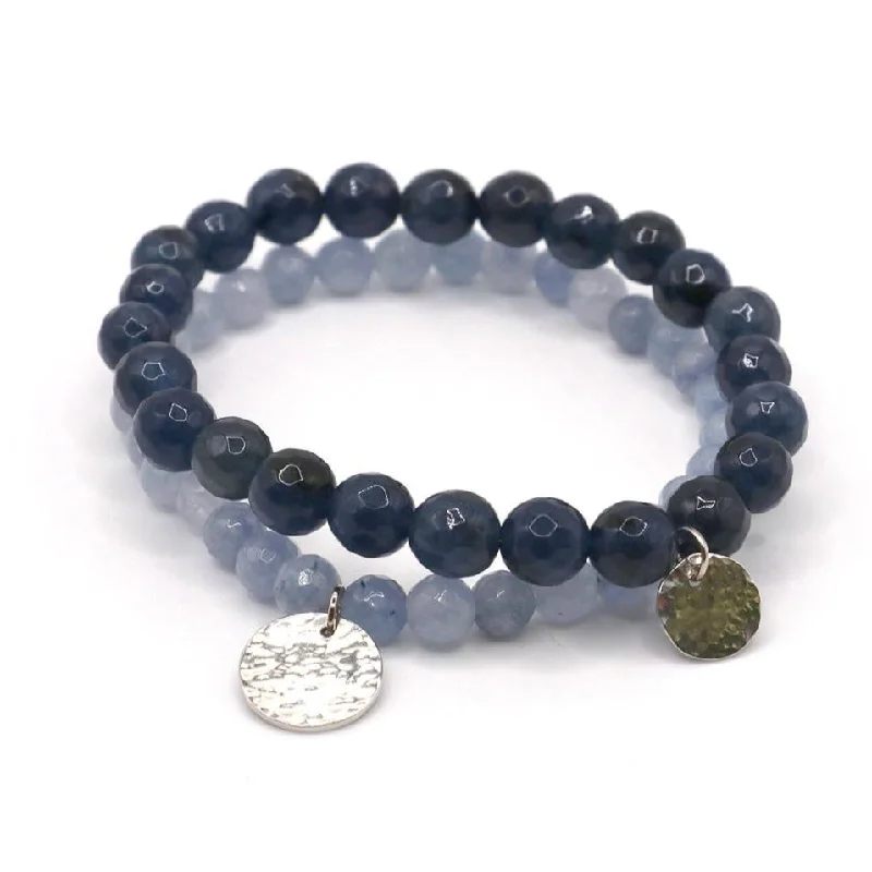 Navy Blue Stone Bracelets