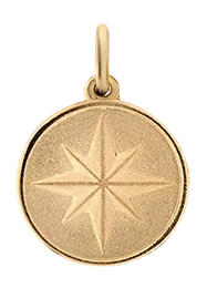 North Star Pendant, Gold Vermeil