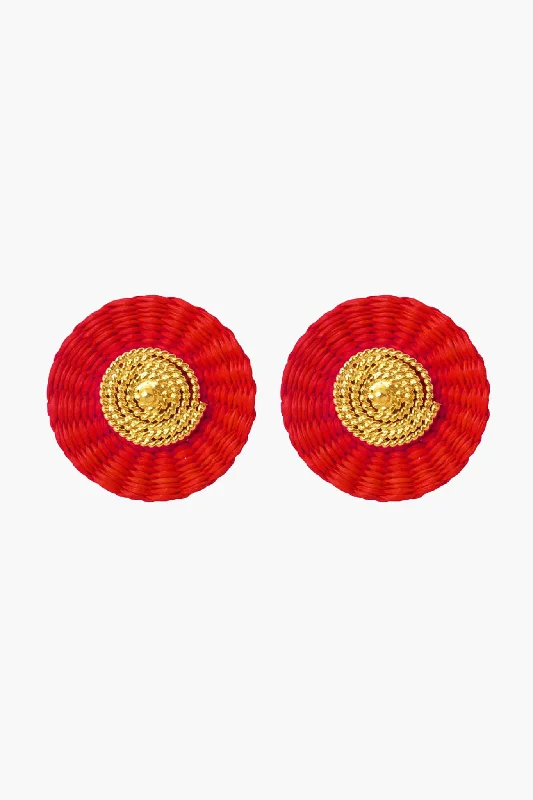 Red Iraca Studs