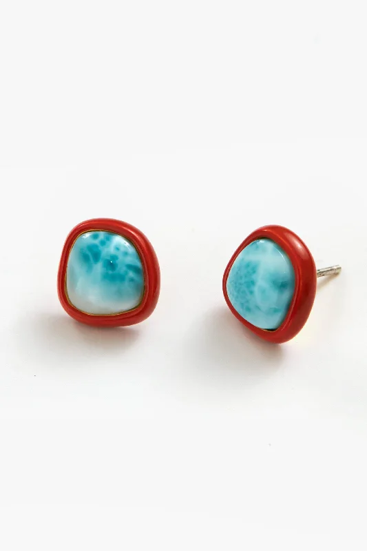 Reef Enameled Bay Studs